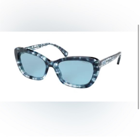 Beautiful Blue Spotted Ralph Lauren Sunglasses - Picture 3 of 4